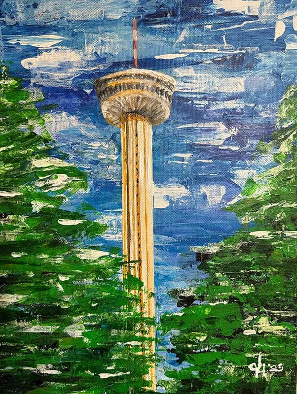 Skyward Dreams: A Towering Tribute to Nature and Urban Splendor
