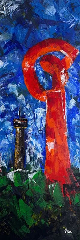 Vibrant Urban Echoes: A Dance of Color and Form in Cityscapes