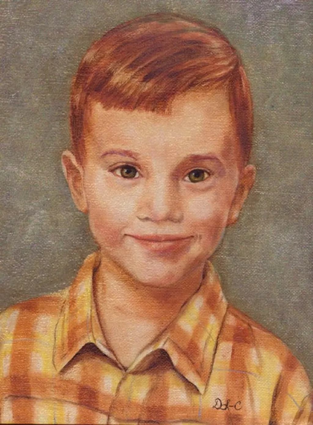 Golden Plaid Smile