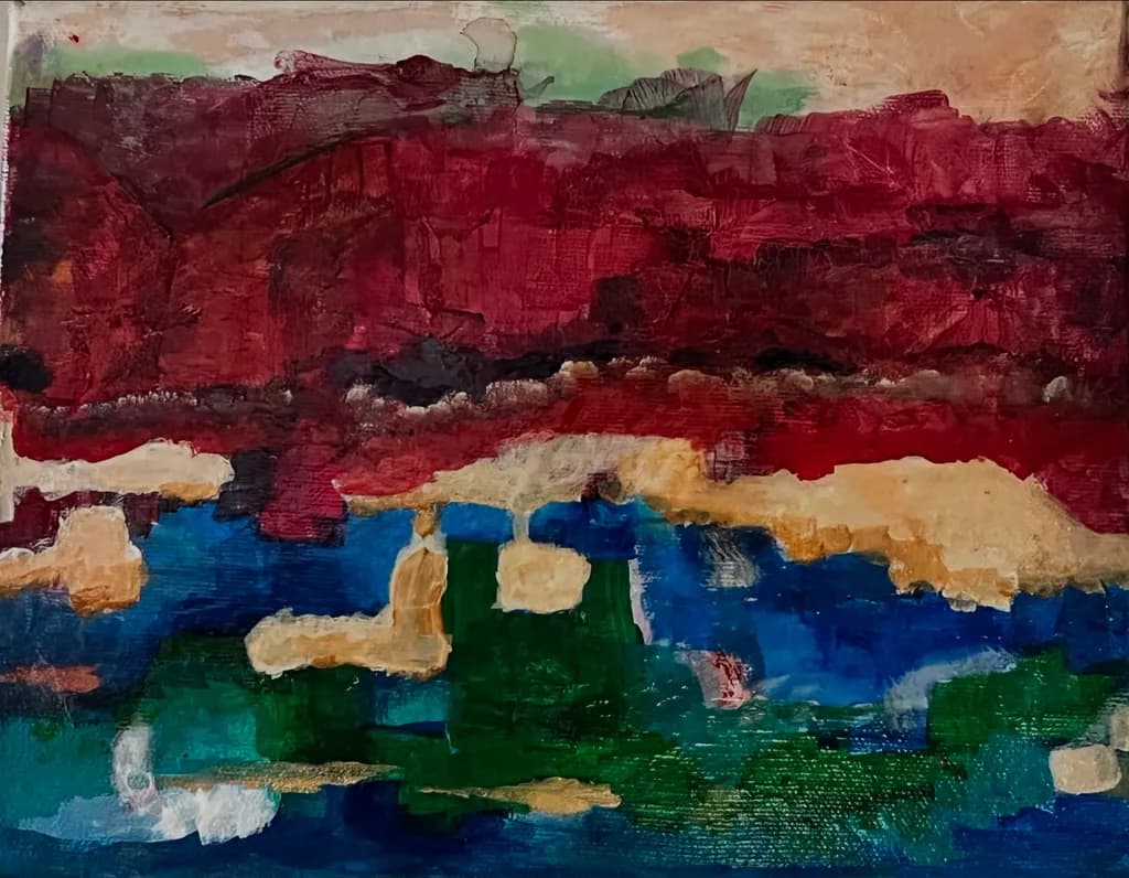 Vibrant Horizons: An Expressionistic Journey Through Colorful Landscapes