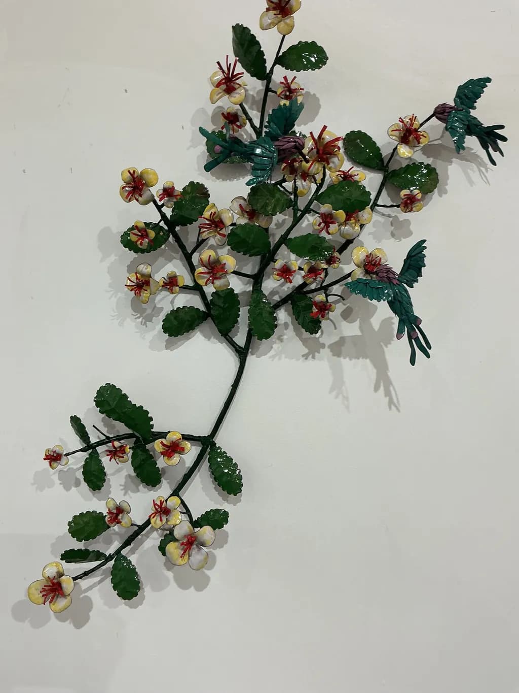 Flowering Branch with Hummingbirds