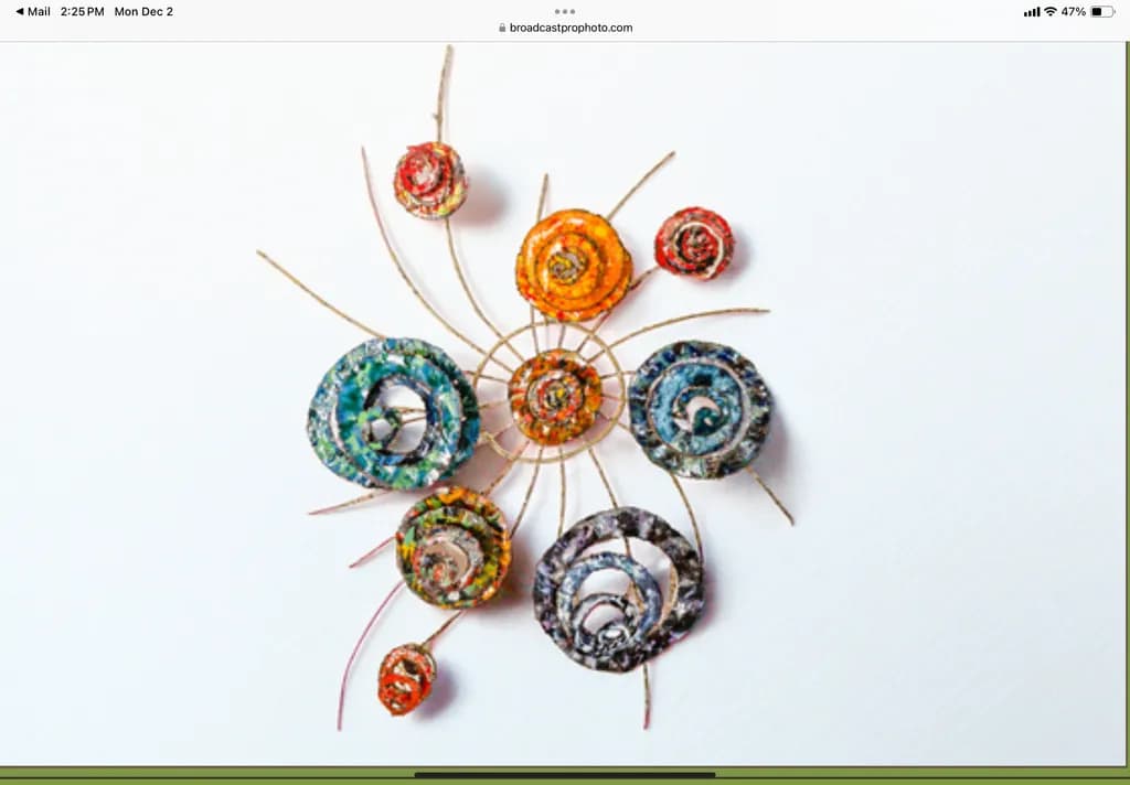 Colorful Spiral Arrangement
