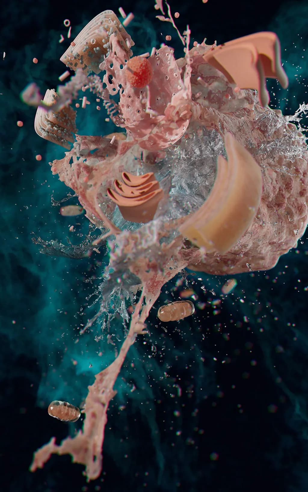 Pink Splash Composition