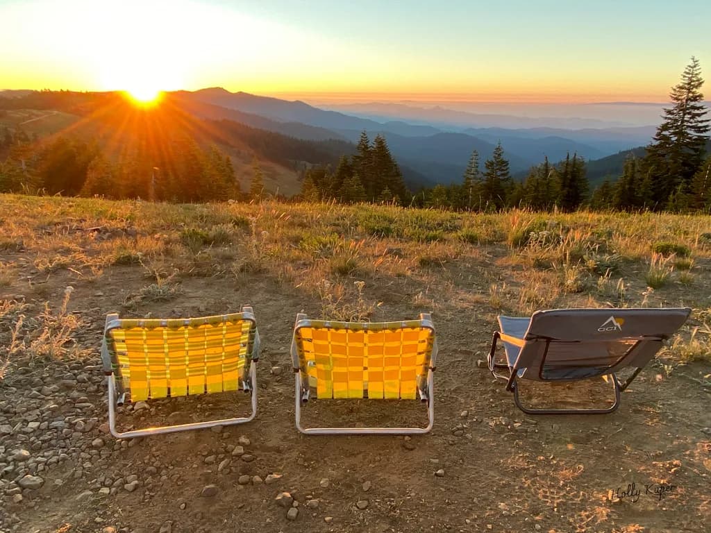 Oregon Mountains Sunset