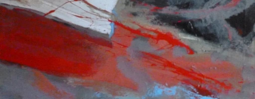 Crimson Chaos: An Expressionistic Journey Through Abstract Textures