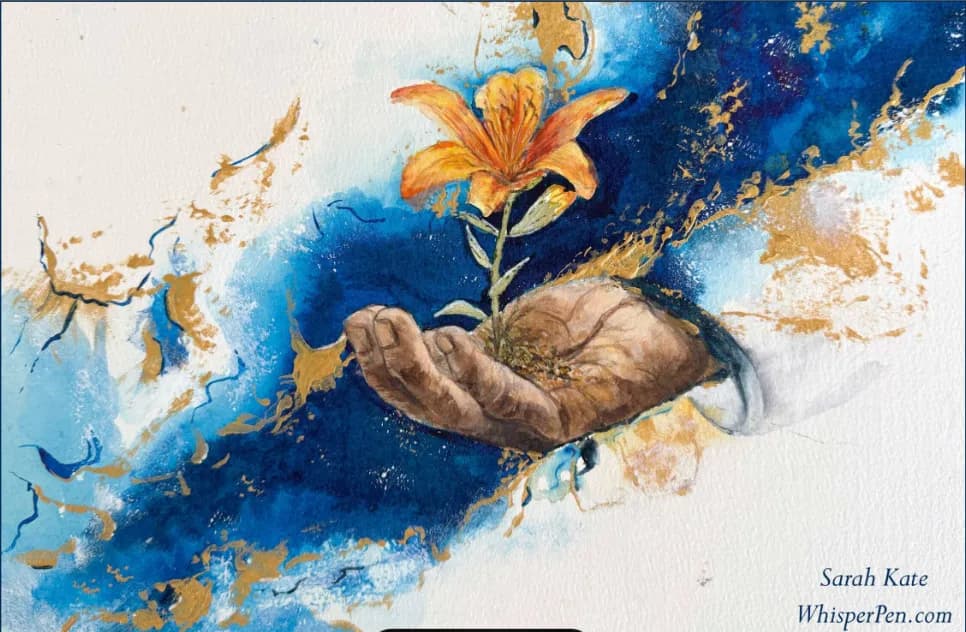 Blooming Hands: A Whimsical Journey of Growth and Color