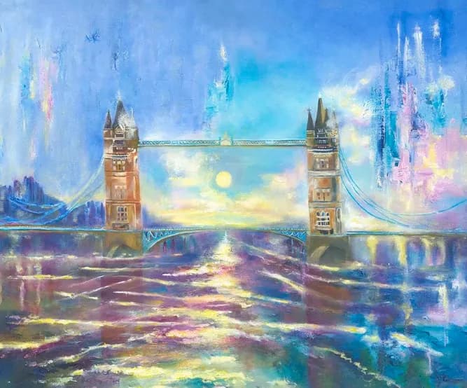 Bridging Dreams: A Whimsical Sunset Over Tower Bridge