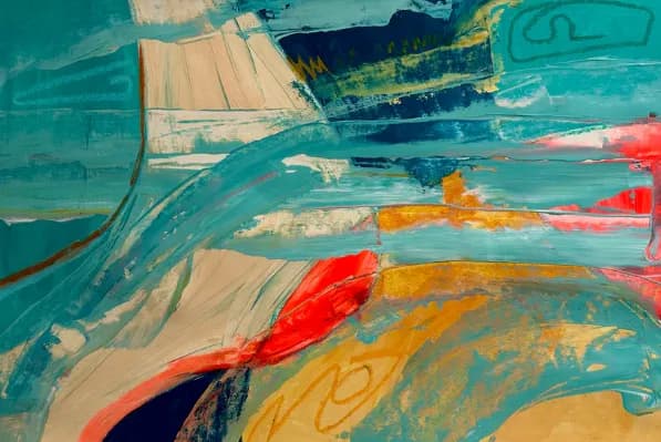 Whimsical Waves: A Colorful Journey Through Abstract Expressionism