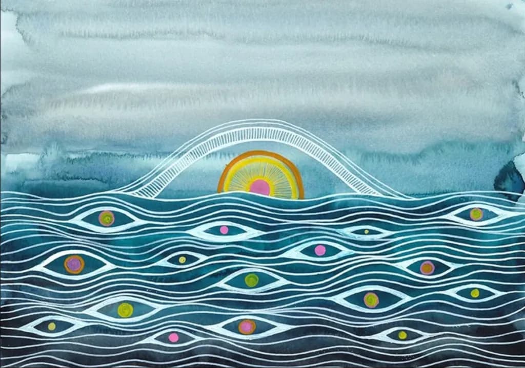 Waves of Whimsy: A Playful Dance Between Sea and Sun