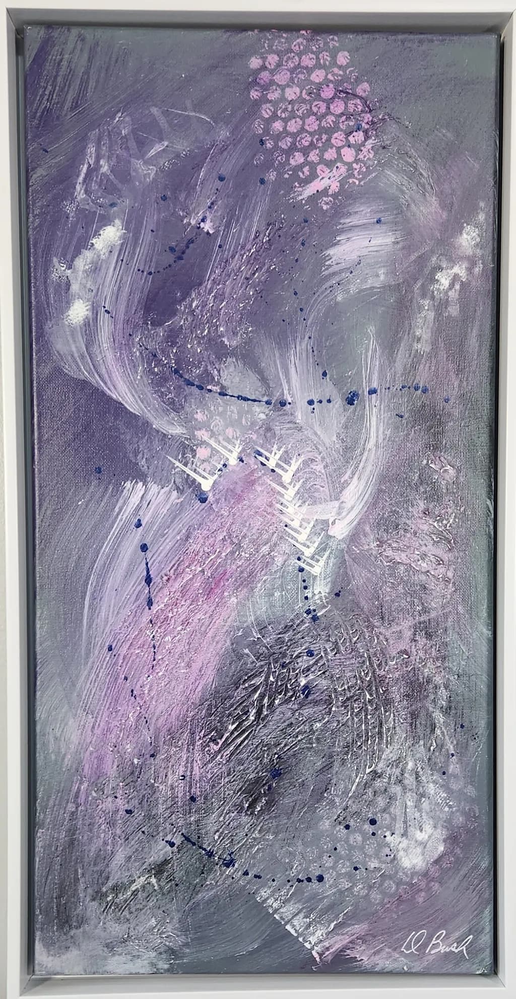 Whispers of Lavender: An Abstract Journey Through Color and Emotion