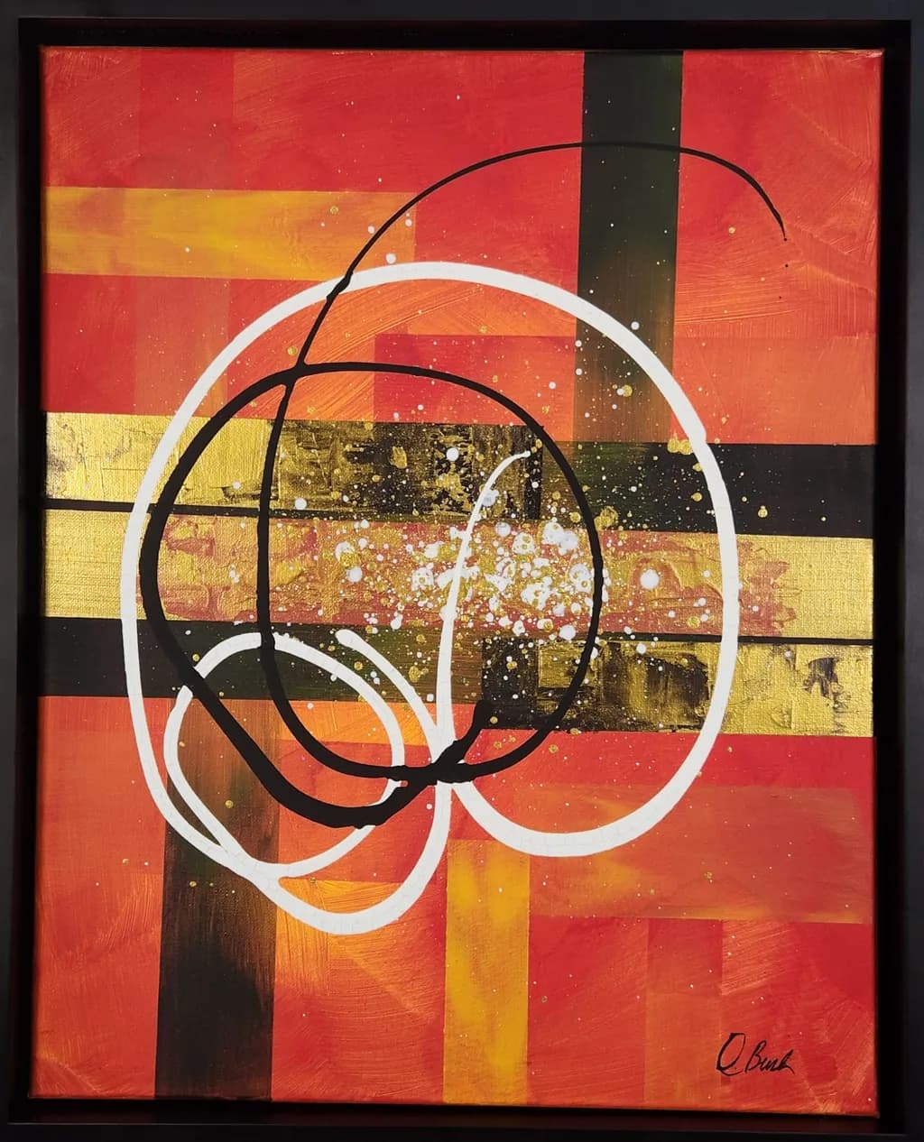 Vibrant Geometric Harmony: An Abstract Journey Through Color and Form