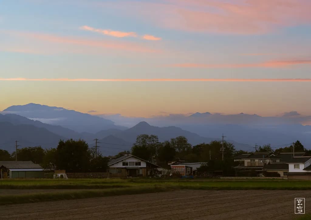 Azumino Sunsets - Northern Alps