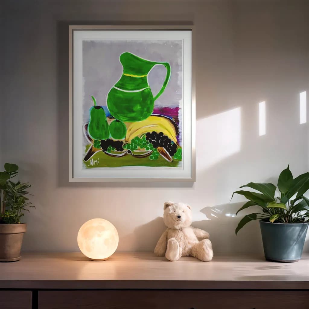 Green Pitcher Still Life