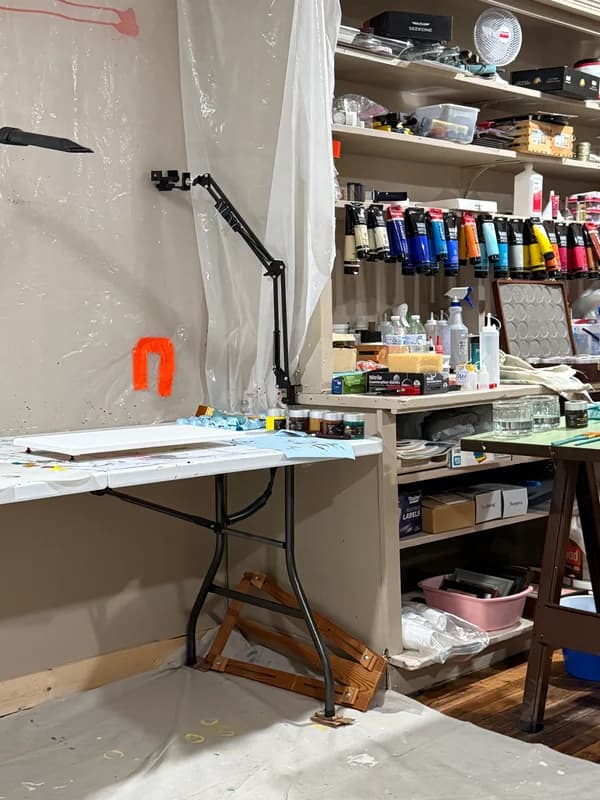 My simple setup where my creativity comes out...