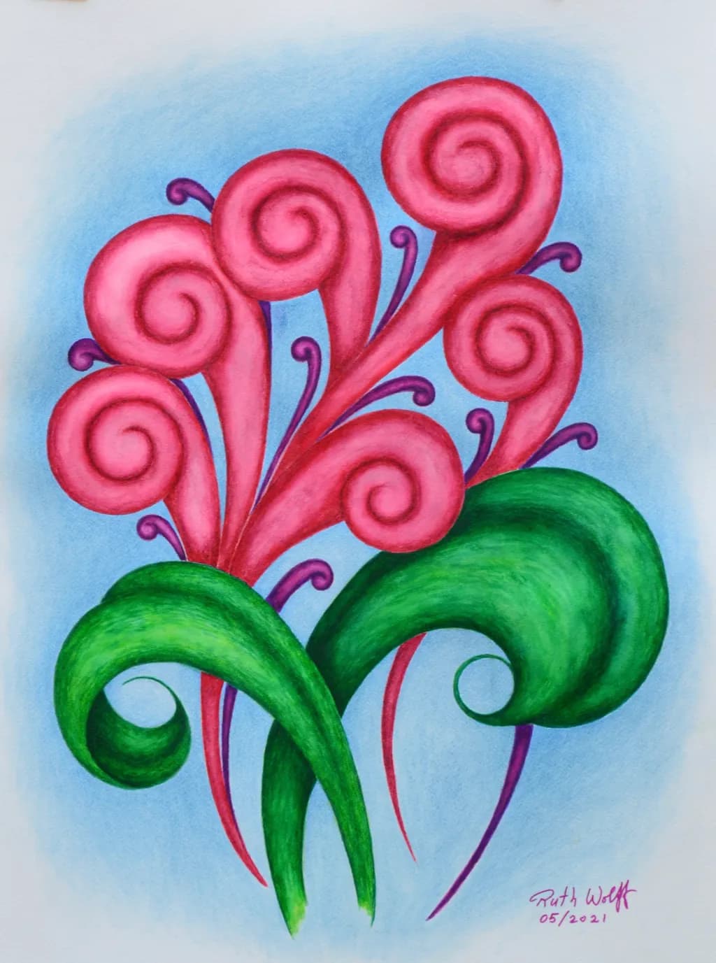 Spiral Flower Bloom