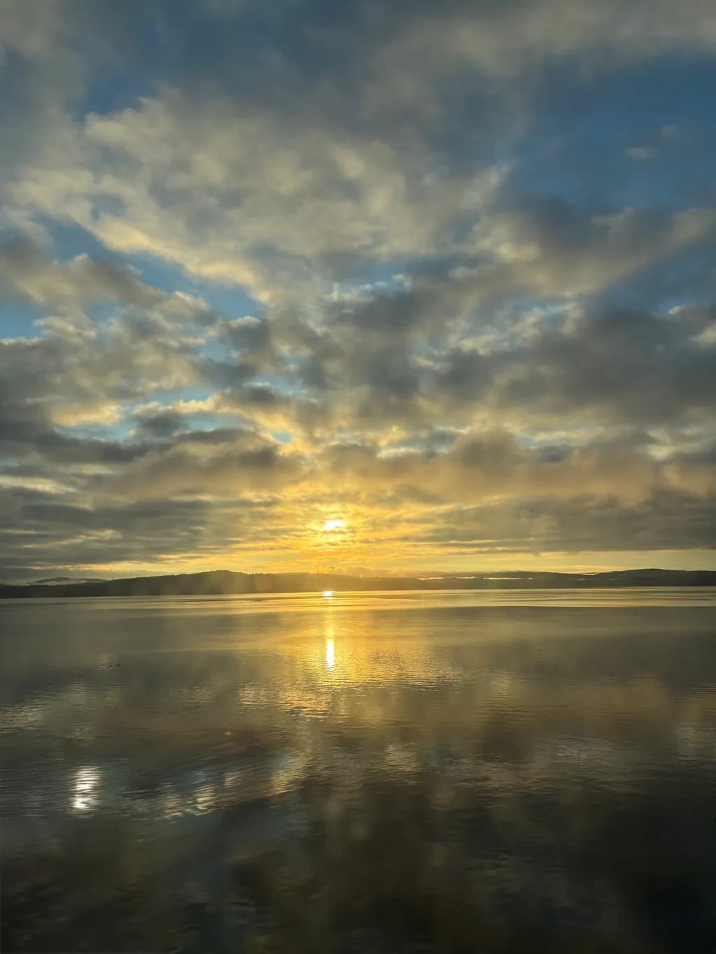 Lake Sunset Reflection