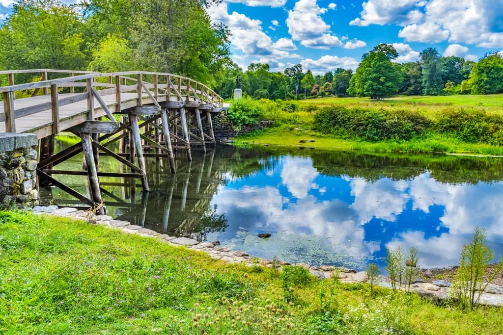 Wooden Bridge Reflection