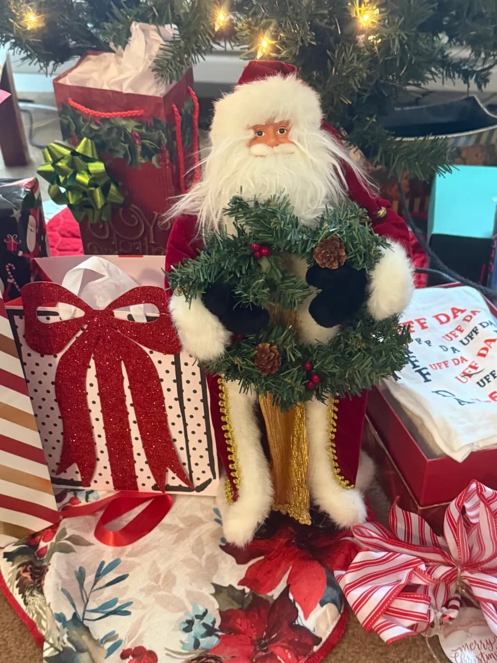 Festive Santa Wreath