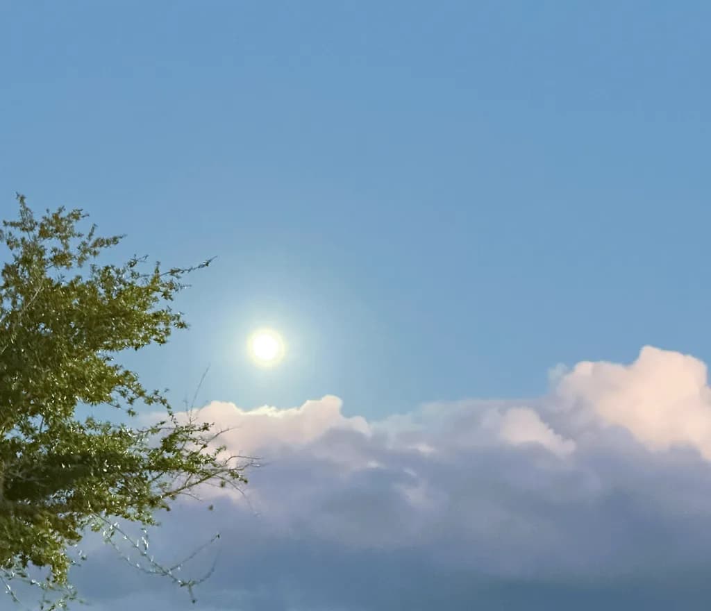 Sun Over Clouds