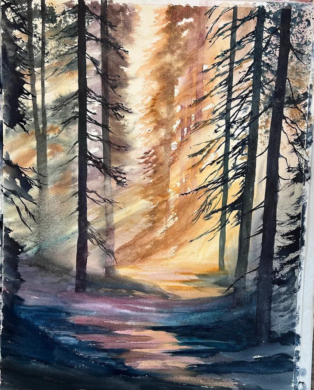 Sunlit Forest Clearing