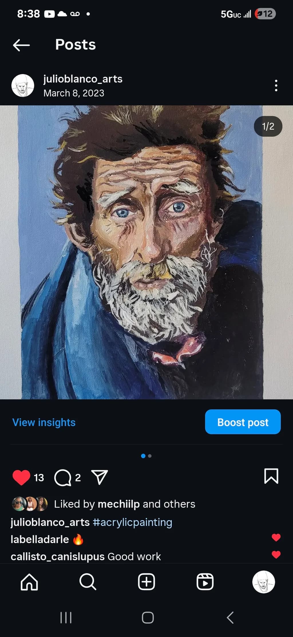 Weathered Gaze