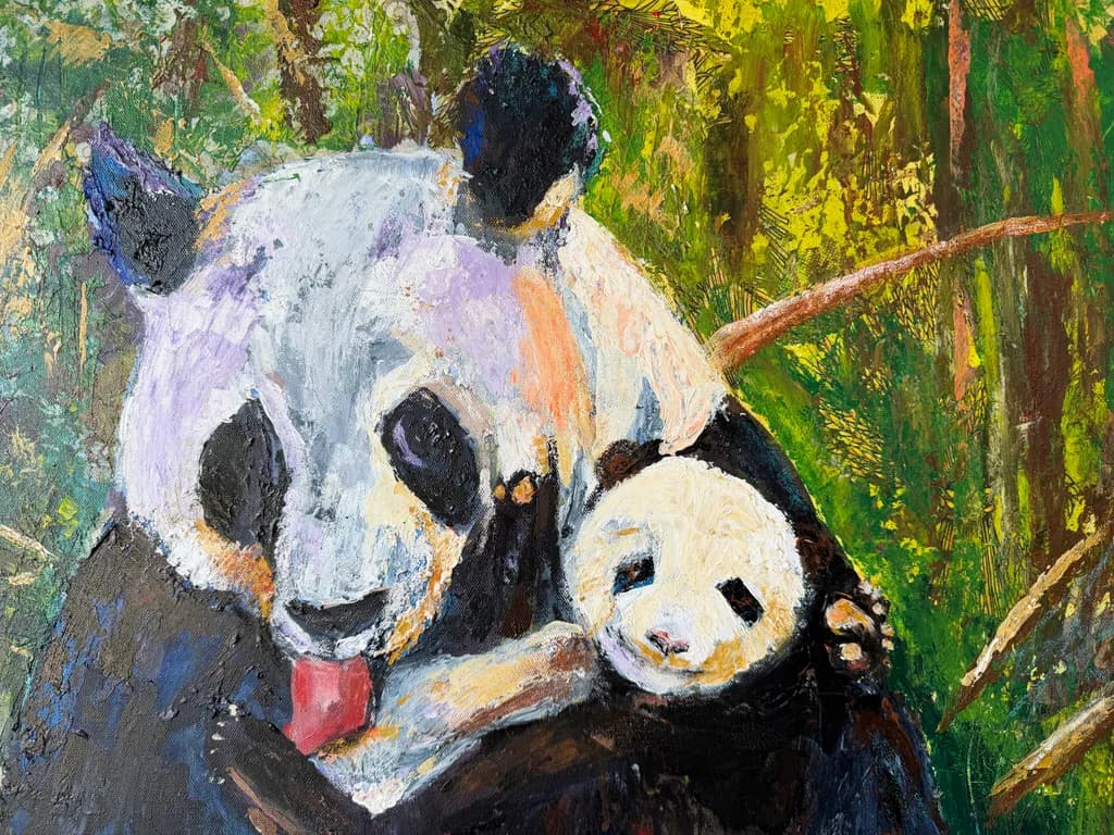 Forest Panda Embrace