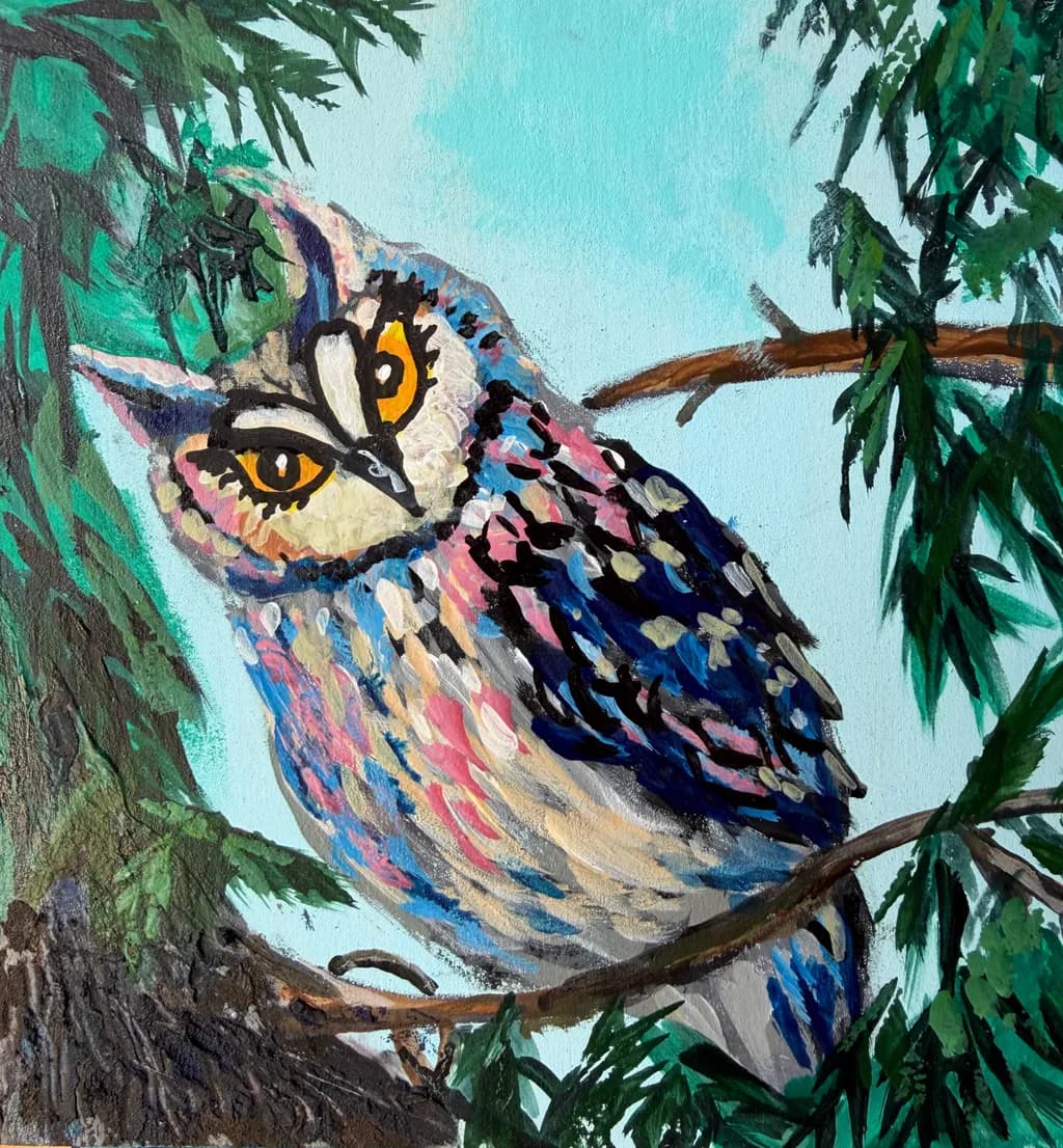 Forest Owl Gaze
