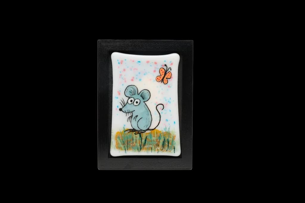 Whimsical Mouse in a Meadow: A Playful Encounter with Nature's Delights