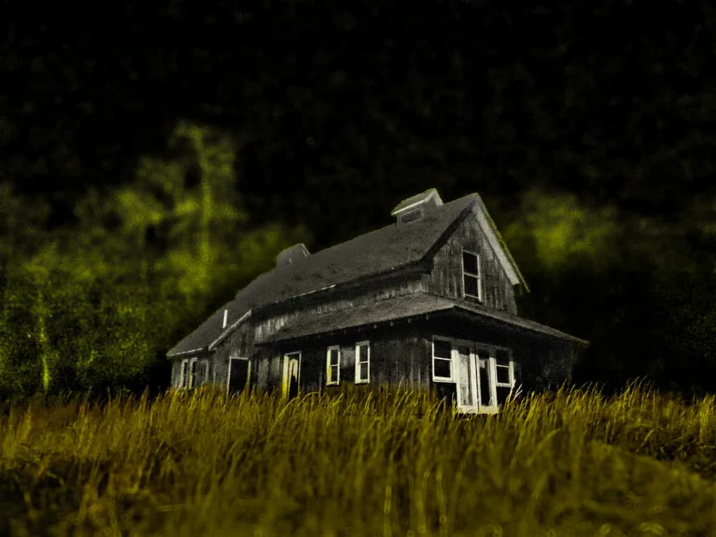 Whispers of the Abandoned: A Haunting Homestead in the Shadows of Night