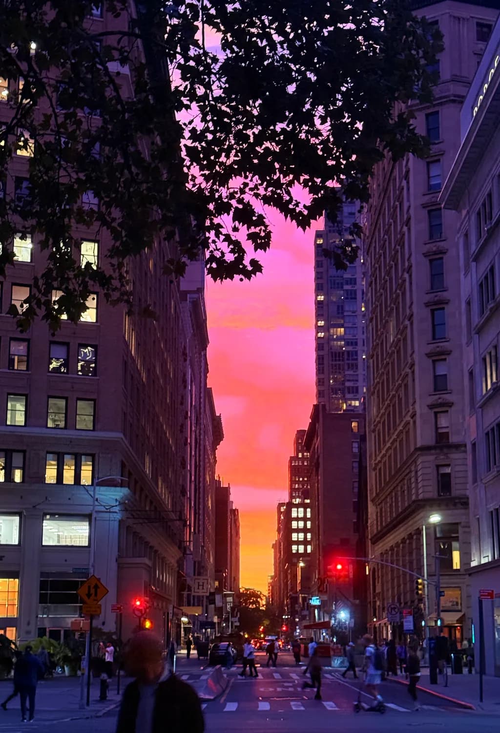 City Street Sunset