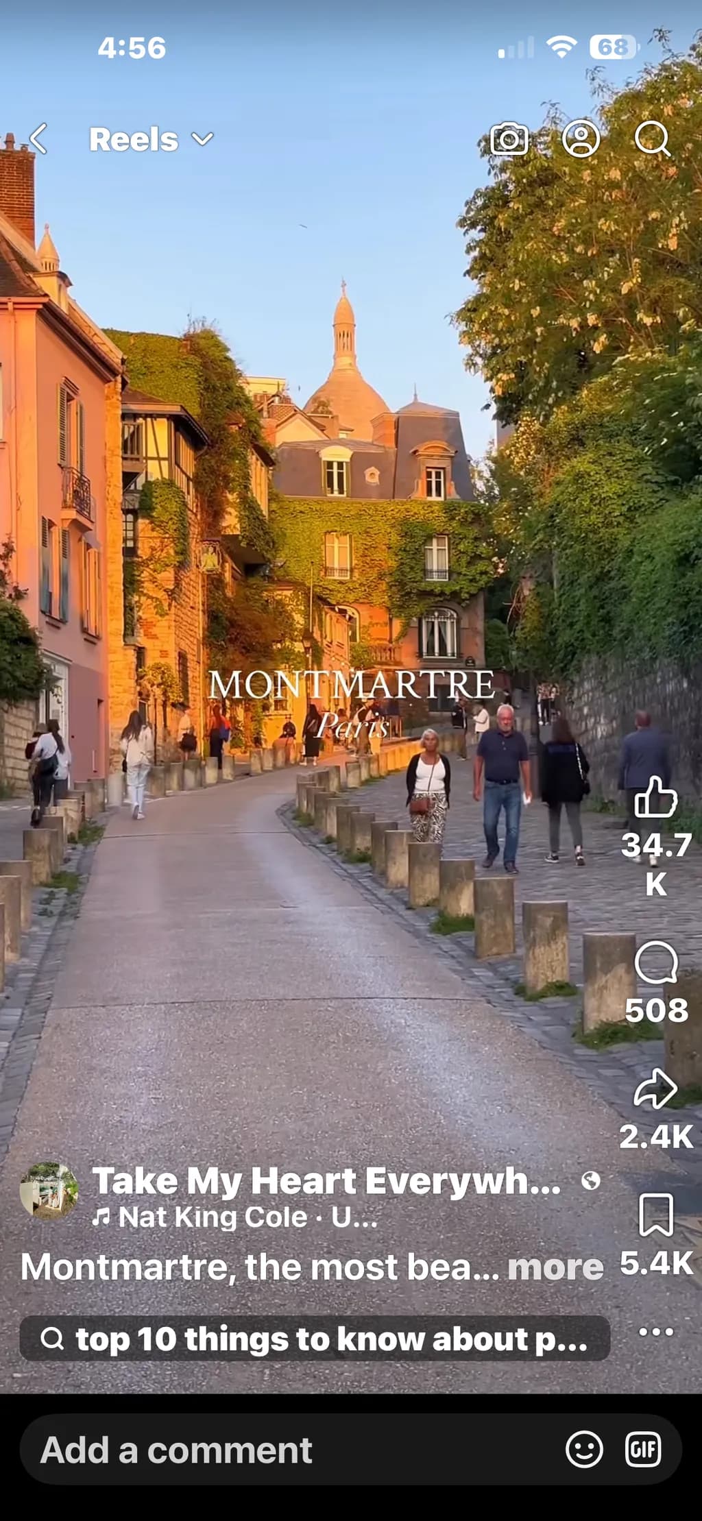 Sunlit Montmartre Stroll