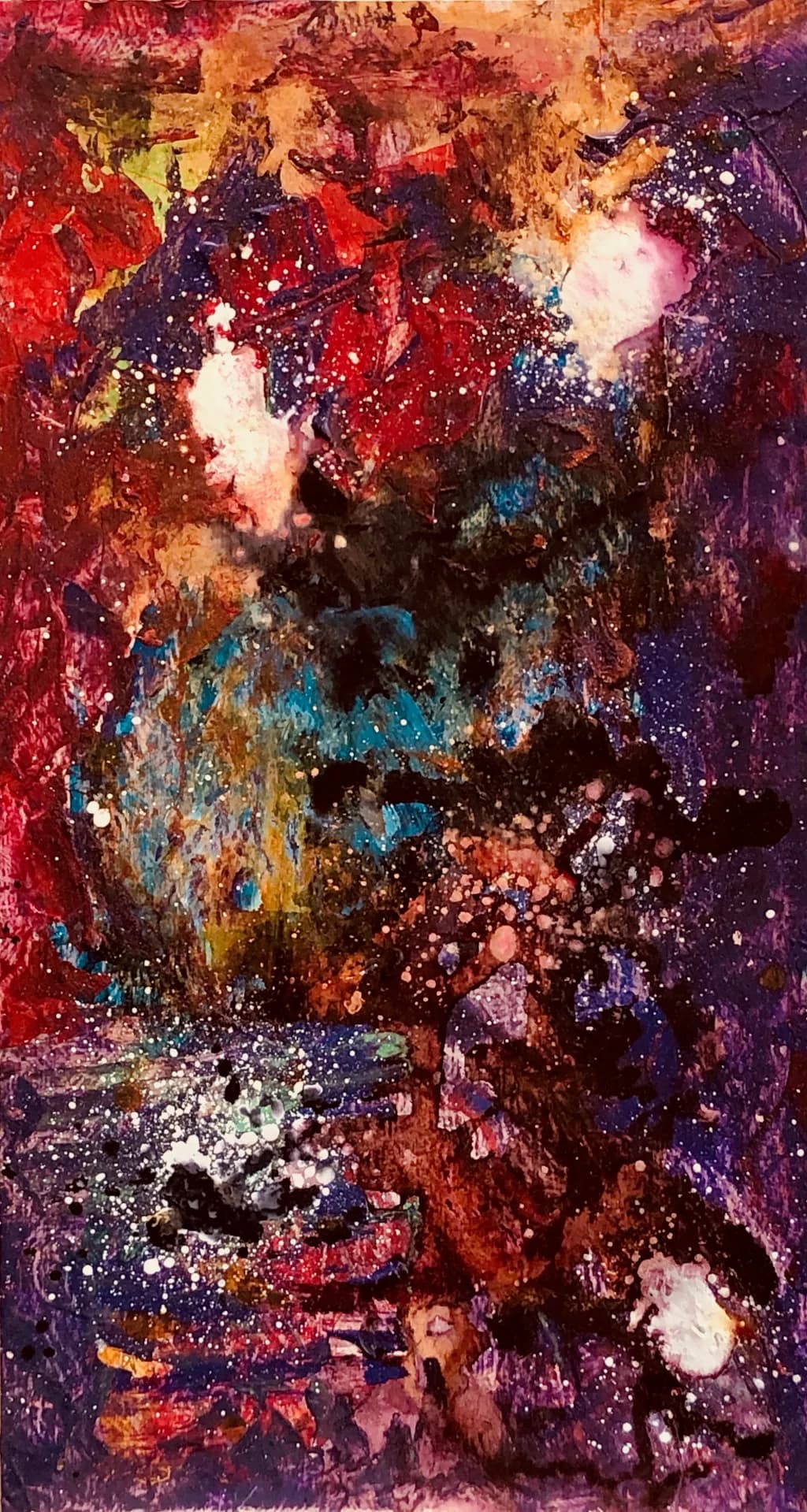 Cosmic Whirlwind: A Dance of Color and Chaos in the Universe's Embrace