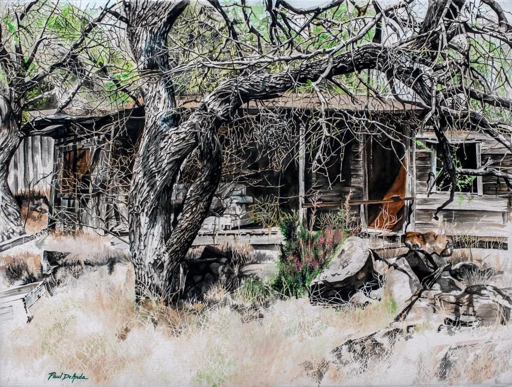 Abandoned House Watercolor