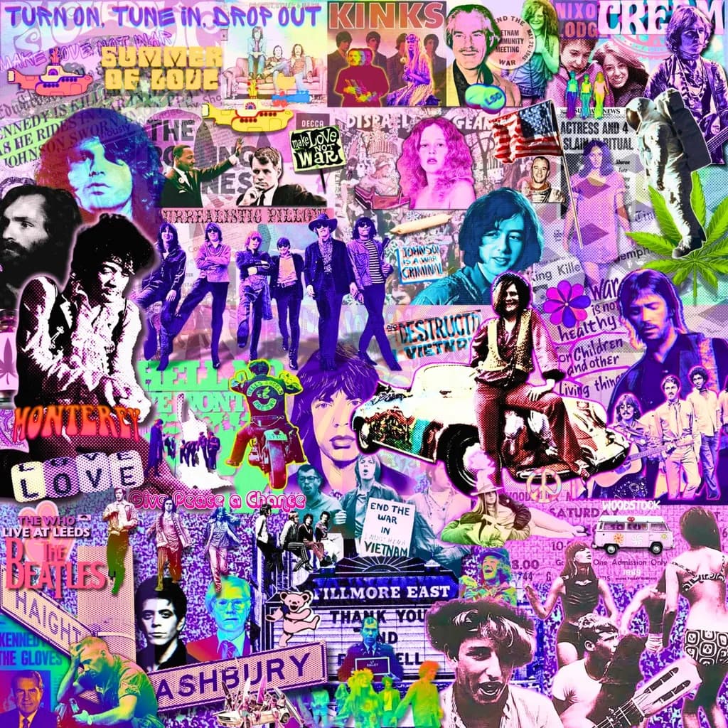 1960s Cultural Collage