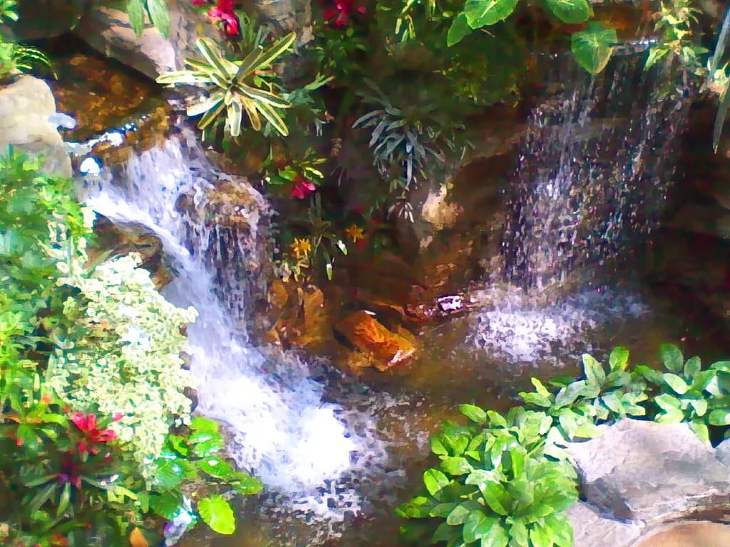 Abstract Photograph 054 Secret Waterfall Garden