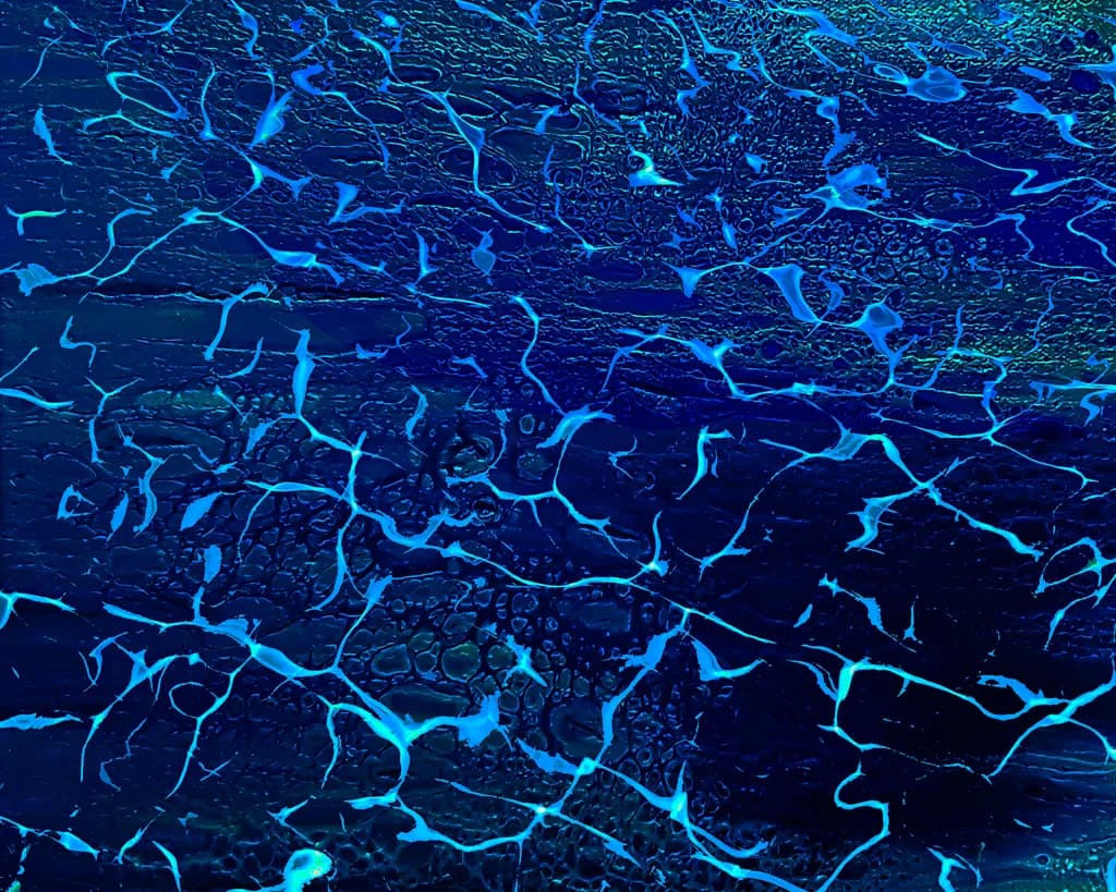 Painting 123 Fractures in the Deep Ice Seascape