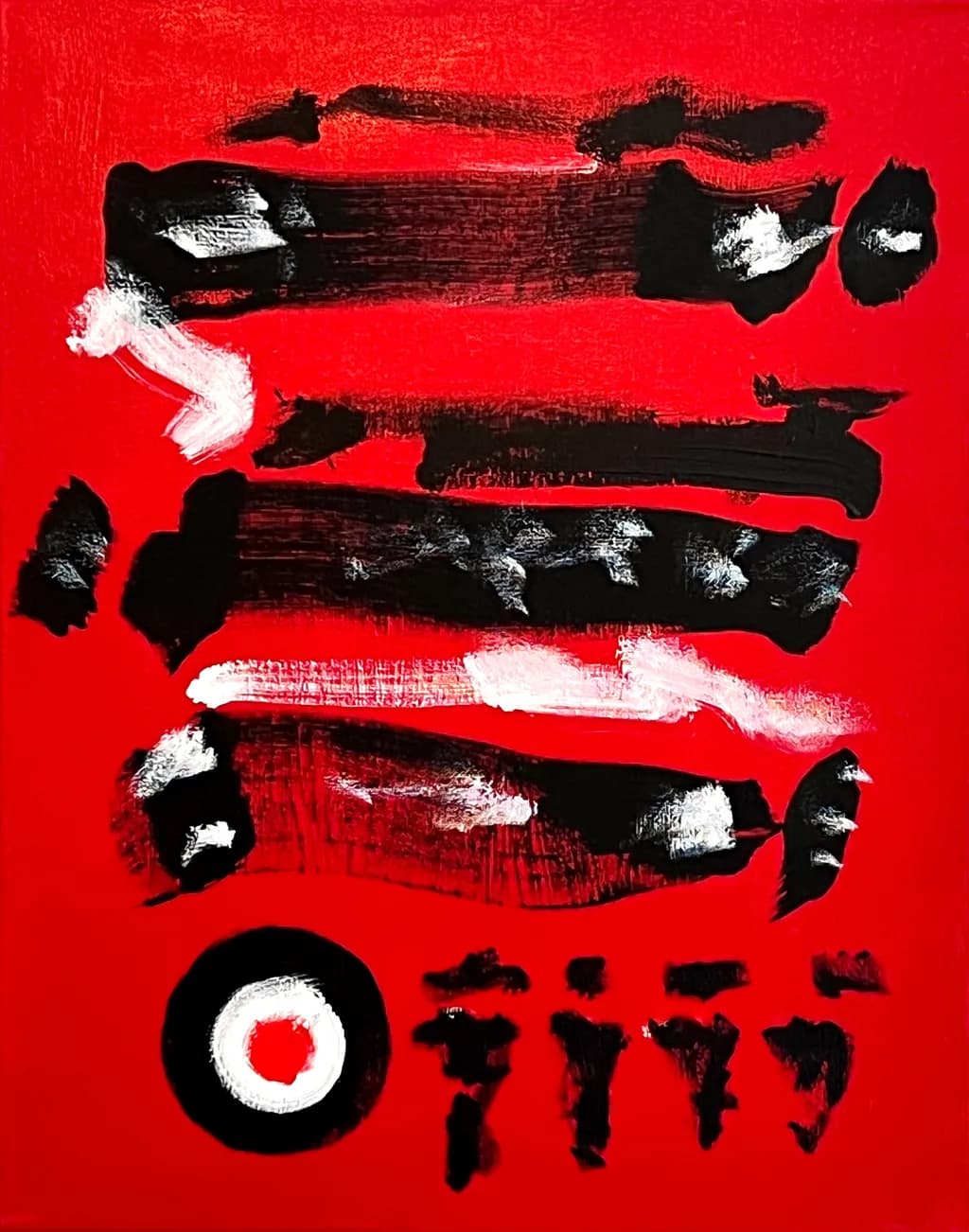 Abstract Red Composition