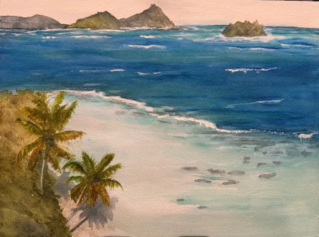 "Whispers of the Ocean: A Serene Seascape Journey"