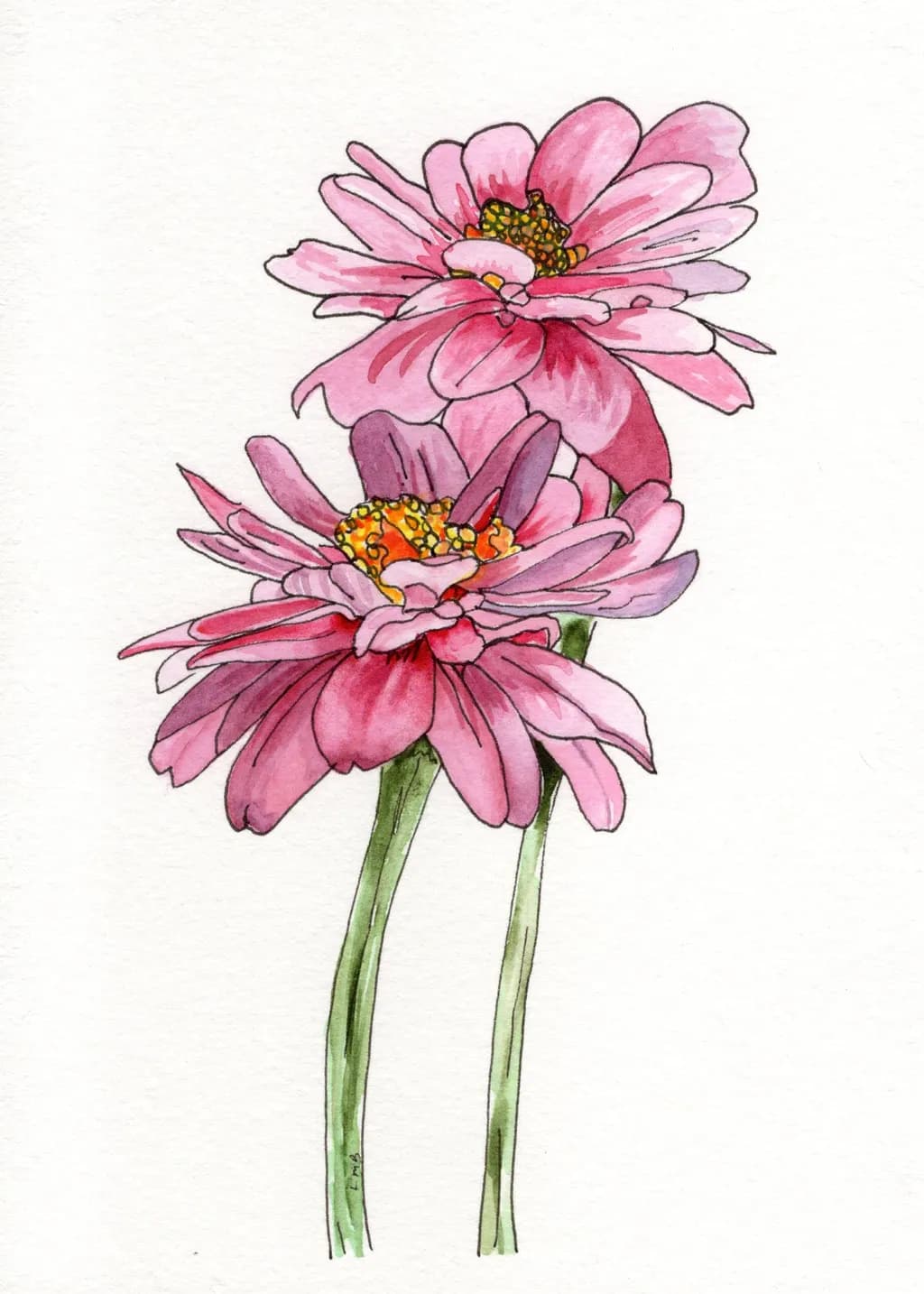 "Whispers of Nature: A Delicate Dance of Pink Blooms"