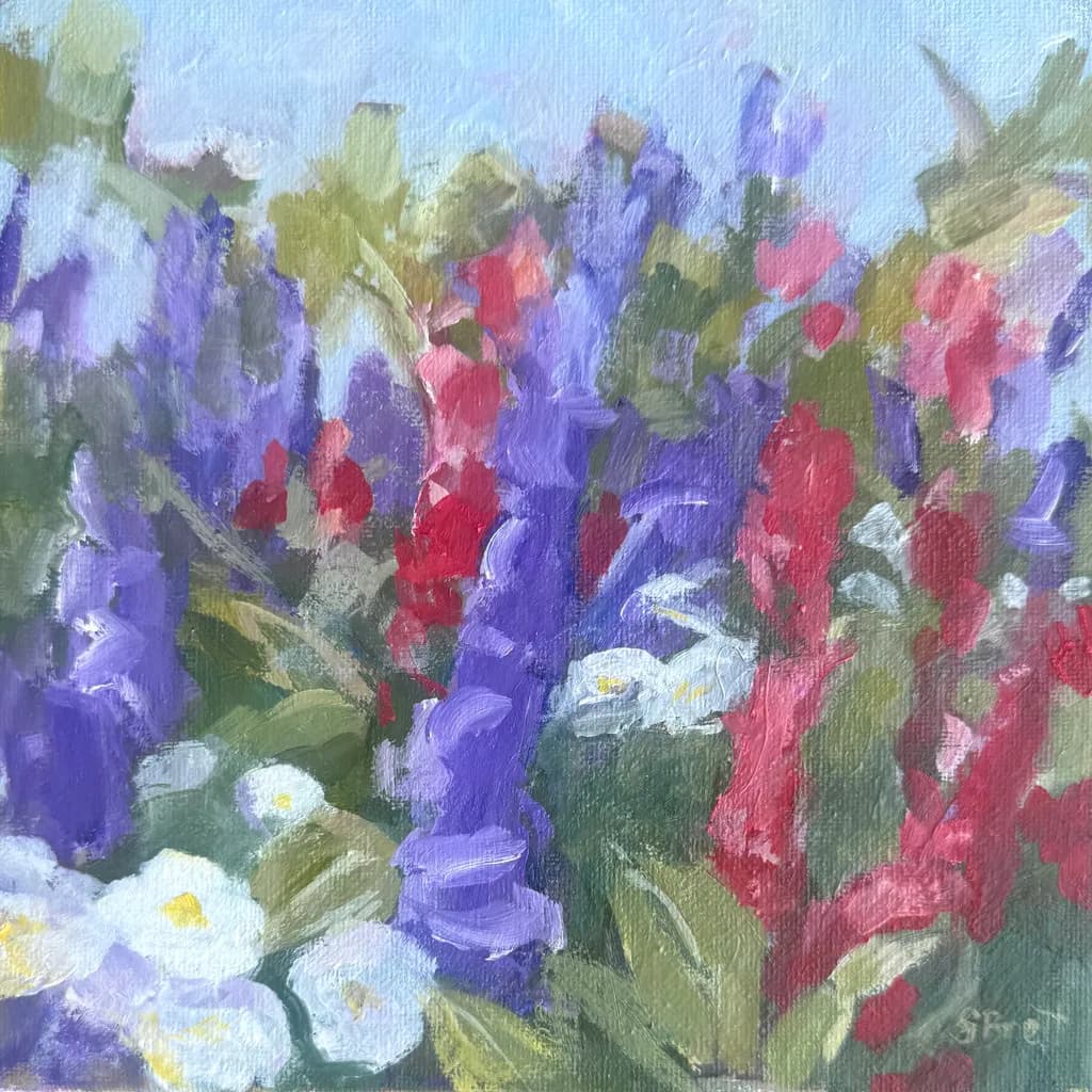 Blue and Purple Snapdragons