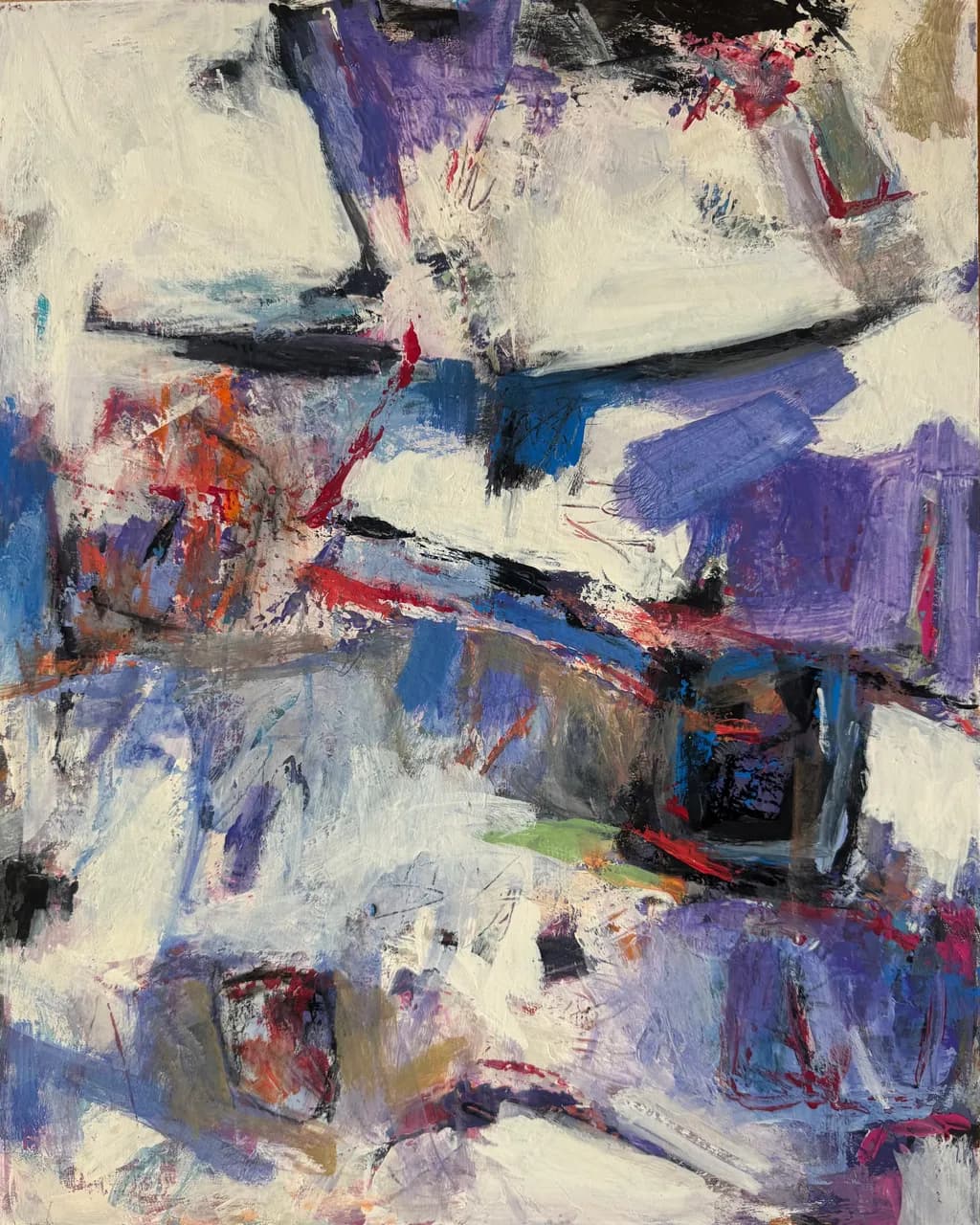 Vibrant Whispers: An Abstract Journey Through Color and Emotion