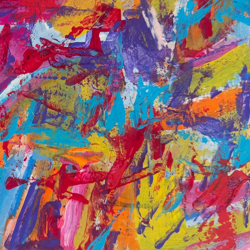 Vibrant Chaos: An Expressive Journey Through Color and Emotion