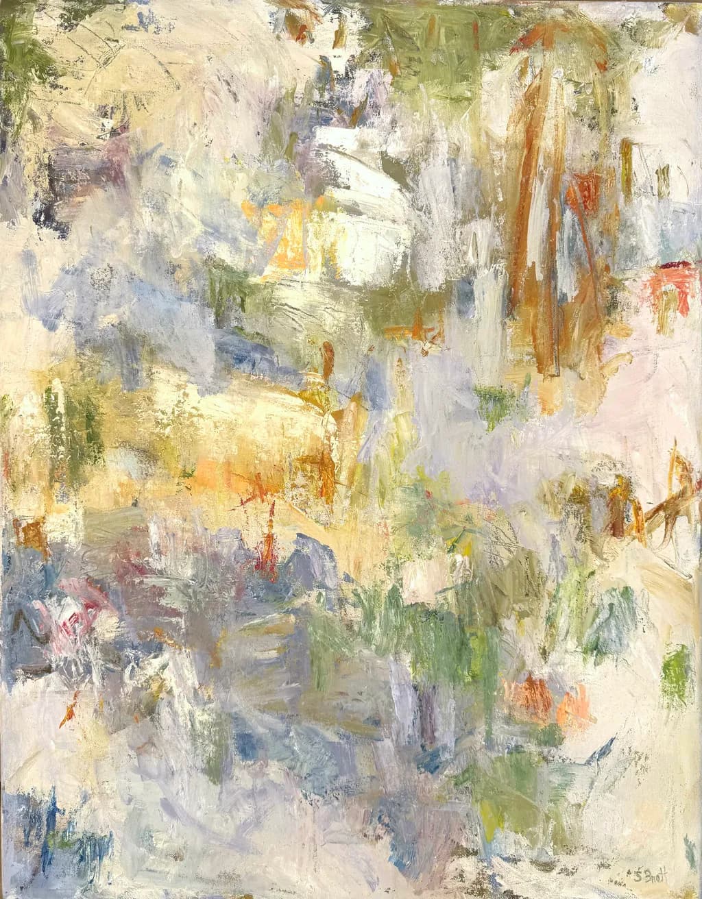 Whispers of Color: An Abstract Expression of Fluidity and Texture