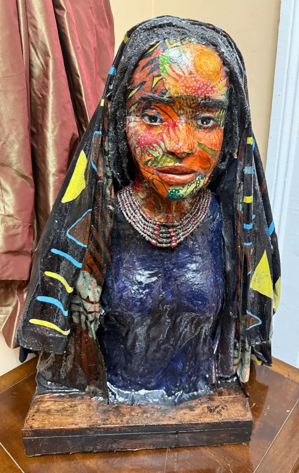 Painted Portrait Bust