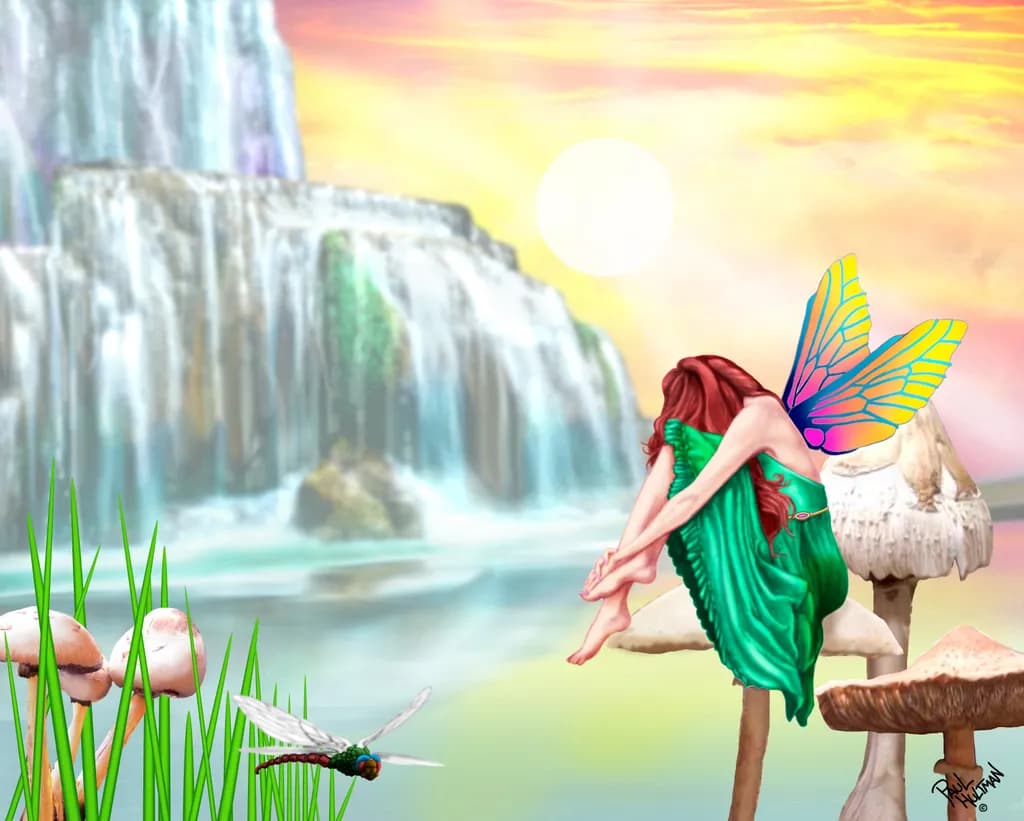 Mushroom Falls Fairy