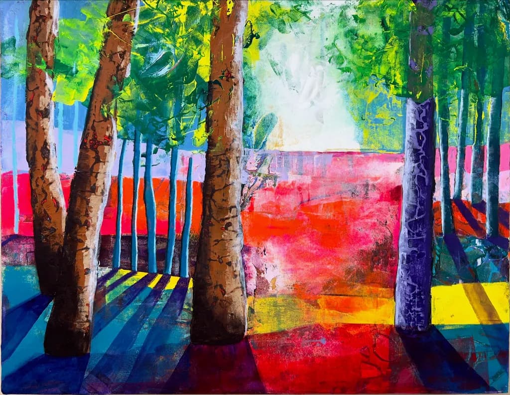 Chromatic Forest Shadows