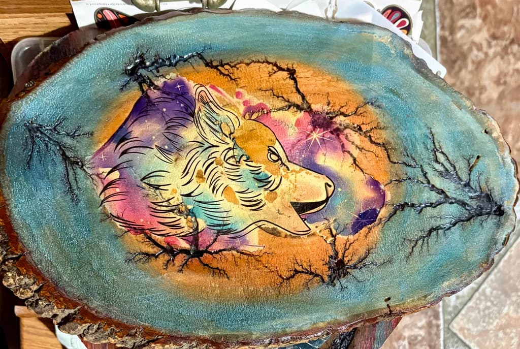 Cosmic Wolf Glow