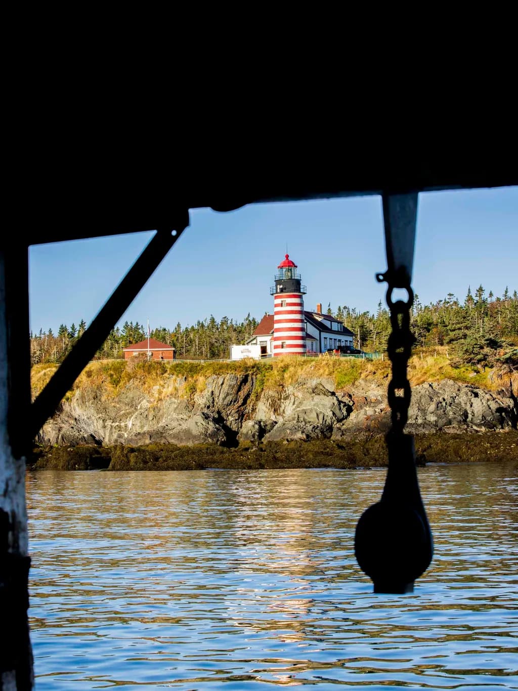 Rocky Coast Lighthouse Reflection