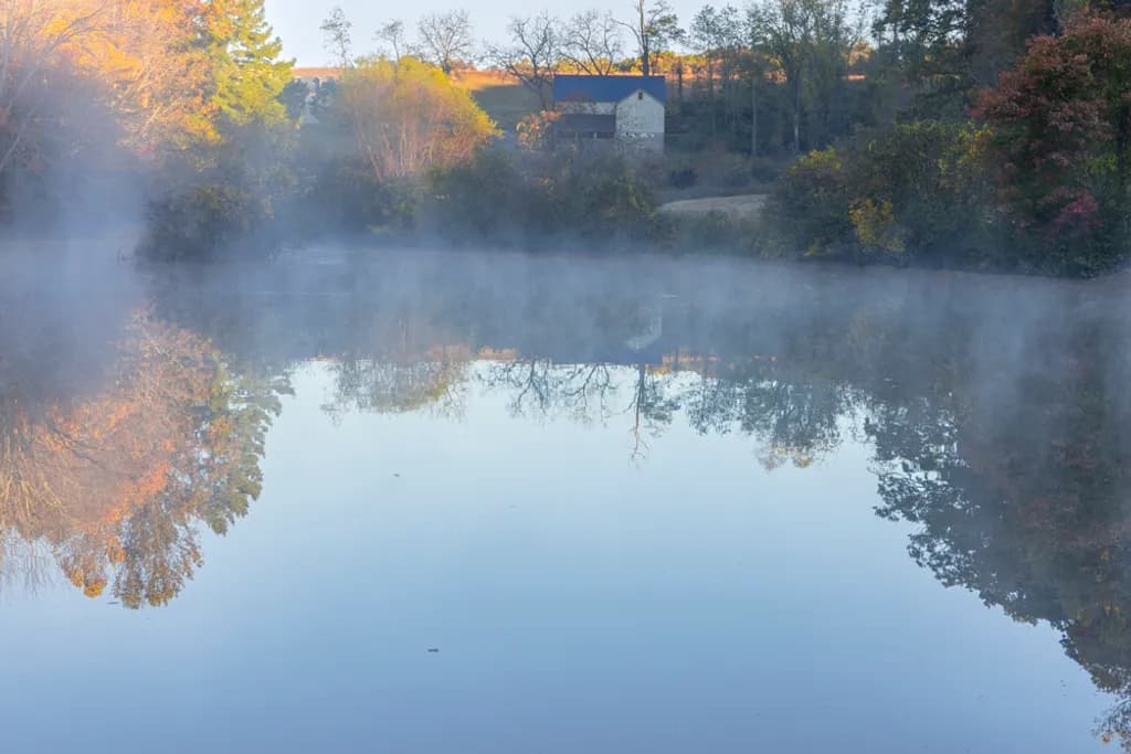 Morning Mist Reflection