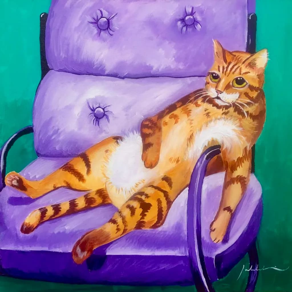 Lounging Tabby